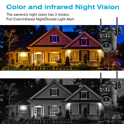 4K 8MP Dual Lens WiFi Outdoor IP Camera