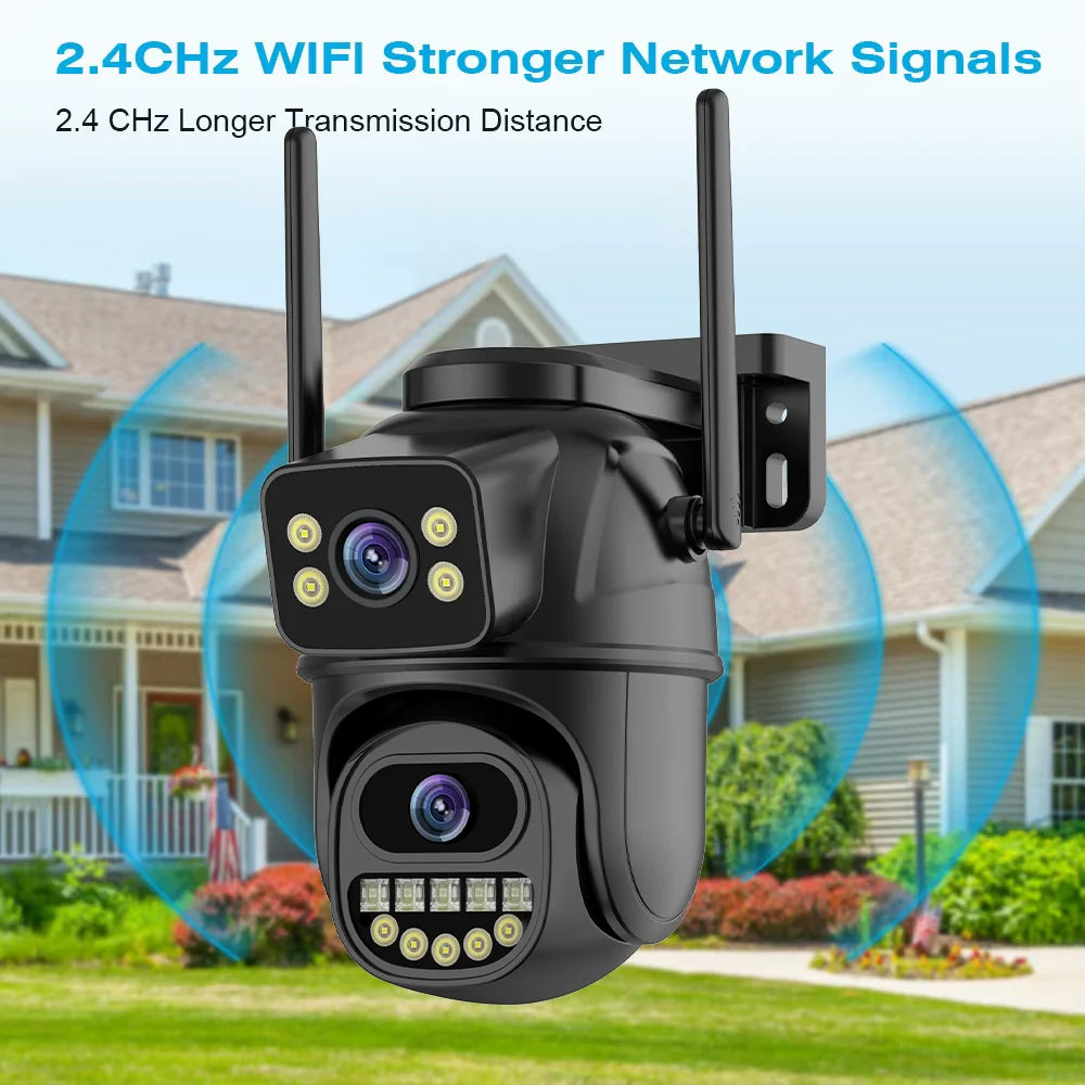 4K 8MP Dual Lens WiFi Outdoor IP Camera