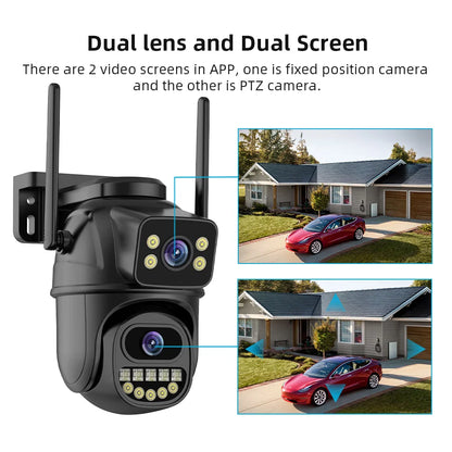 4K 8MP Dual Lens WiFi Outdoor IP Camera