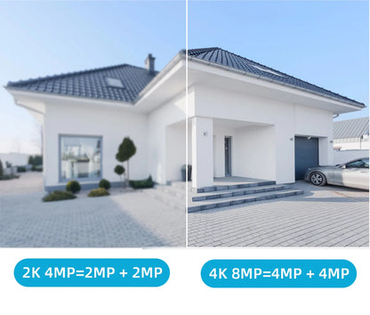 4K 8MP Dual Lens WiFi Outdoor IP Camera