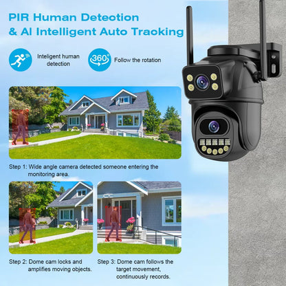4K 8MP Dual Lens WiFi Outdoor IP Camera